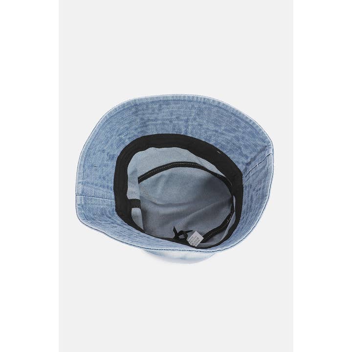 Collections by Fame Accessories - Wholesale Bucket Hat - Women's - Two Tone Denim Bucket Hat2