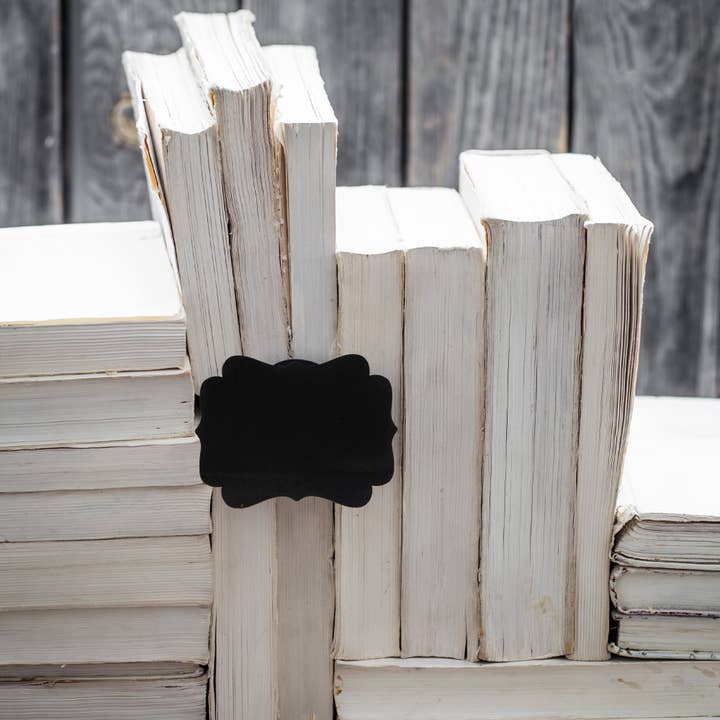 Portofino International Trading, USA - Wholesale Chalkboard - Chalkboard Wooden Plaque Labels - 6 Piece Set4