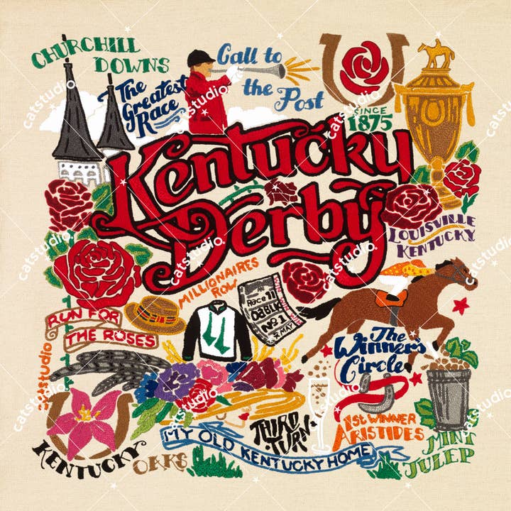 Kentucky Derby Fine Art Print for wholesale by catstudio