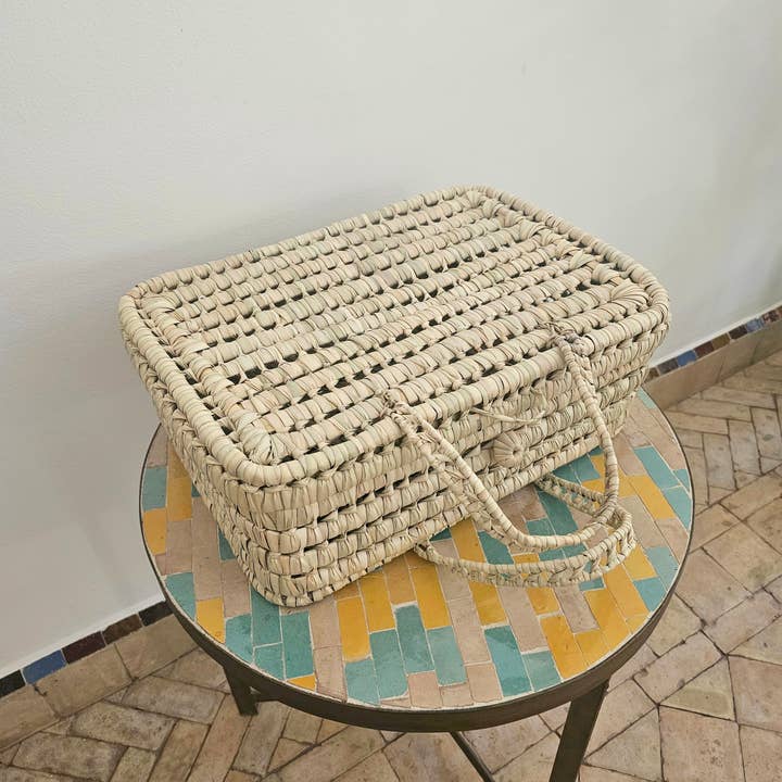 Estuche de mimbre - Caja de paja hecha a mano para venta al por mayor de libitiishop