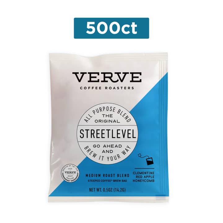 Steeped Coffee - Wholesale Coffee Beans - Verve Coffee Roasters 500-count Mastercase