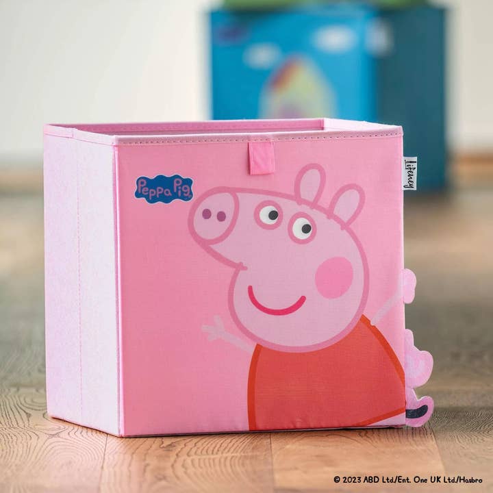 Zenker - Venta al por mayor Contenedores de almacenamiento - Niños y bebés - Caja de almacenamiento rosa Peppa compatible con Kallax Lifeney Peppa Pig