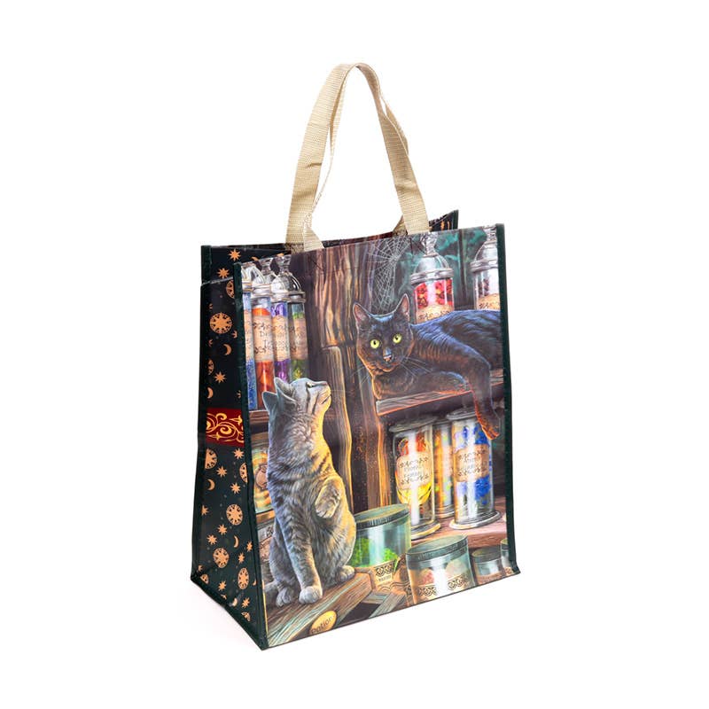 Puckator Ltd – wholesale Grocery/shopping bag – Lisa Parker Magical Emporium Cat Reusable Shopping Bag2