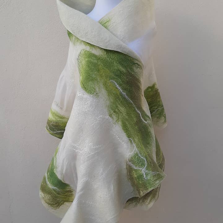 Makanuda - Wholesale Scarf - Women's - Green ice shawl0