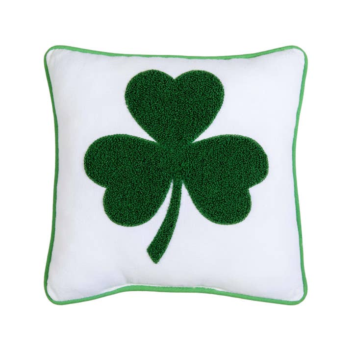 C&F Home - Wholesale Throw/Decorative Pillow - St. Patrick's Day Three Leaf Clover Throw Pillow