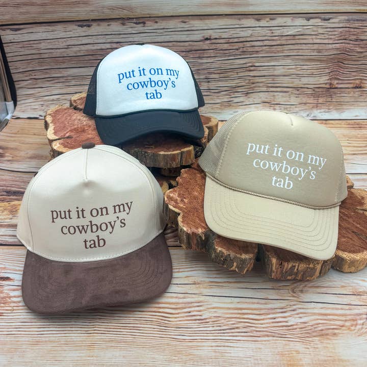 Setz es auf die Rechnung meines Cowboys Mid-Profile Trucker Hat. für den Großhandel von Sage & Soil