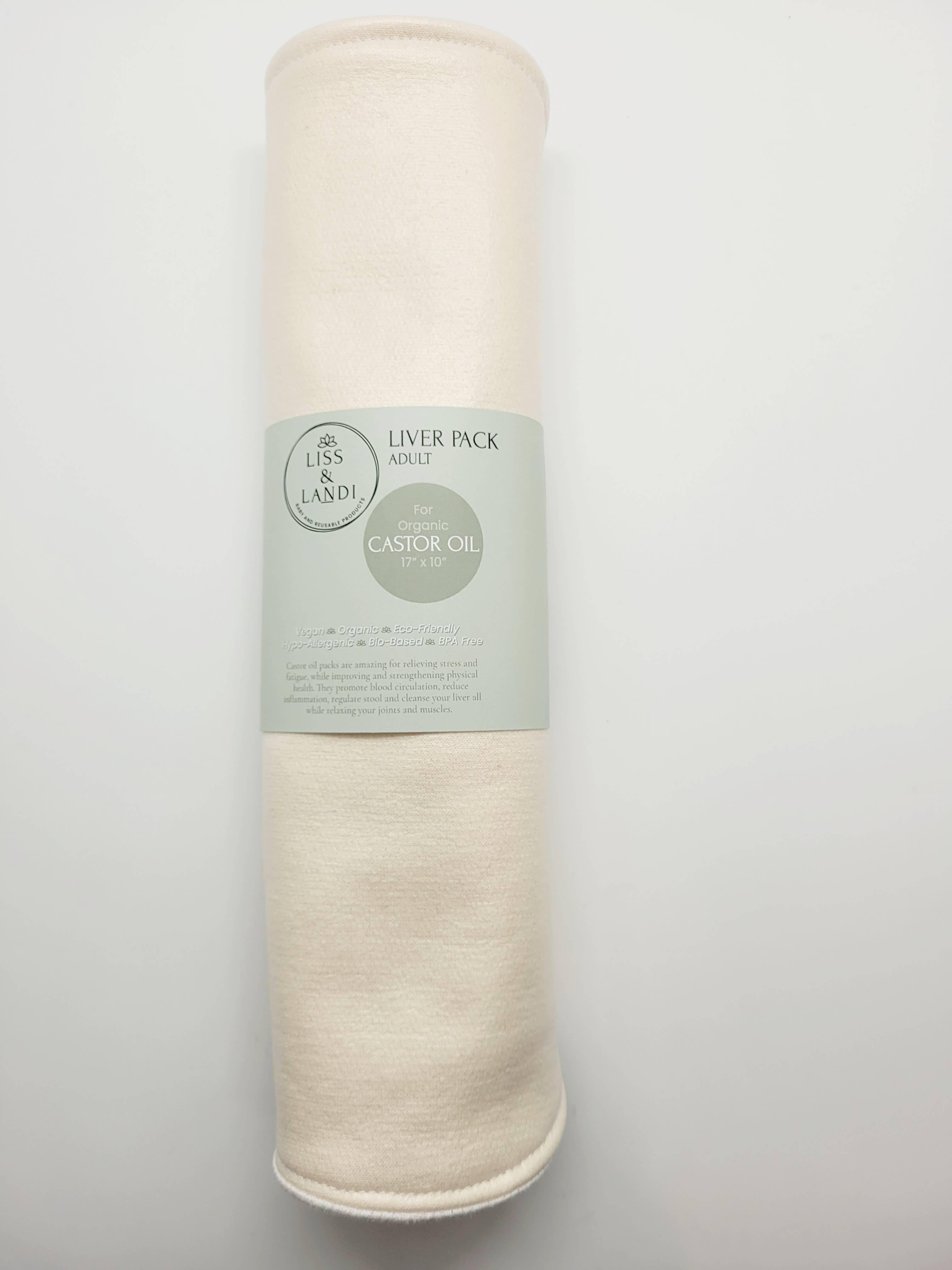 LISS & LANDI - Wholesale Cotton Pad - Pack for Organic Castor Oil - Liver | Adult 9