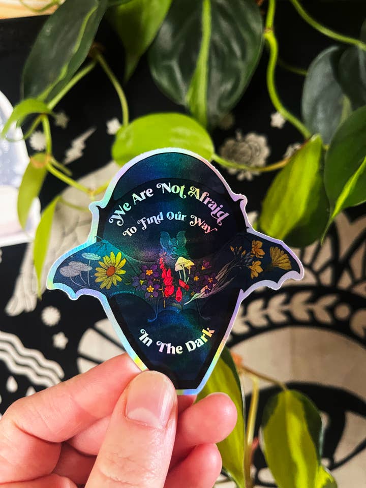 Witch Sticker: We Are Not Afraid To Find Our Way In The Dark for wholesale by Fabulously Feminist