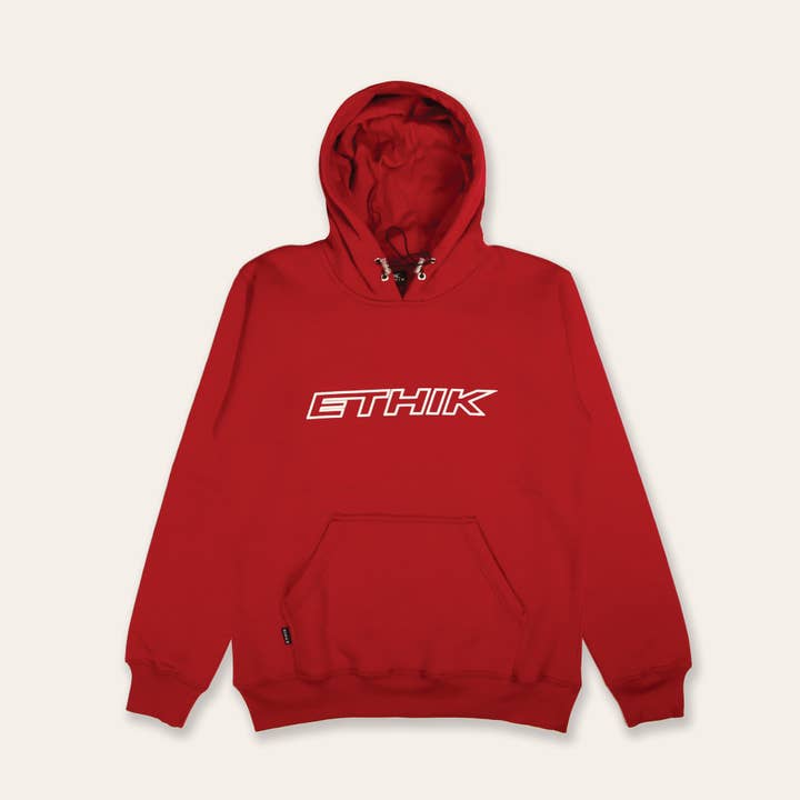 Bungee Hoodie | Red for wholesale by Ethik Worldwide