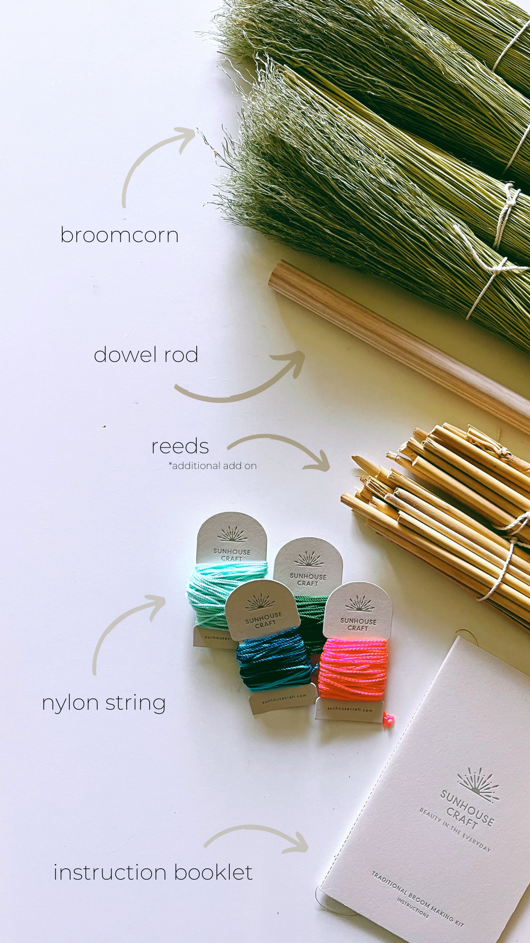 Sunhouse Craft - Wholesale DIY Craft Kit - WHOLESALE Broom Making Kit: Handbrooms!8