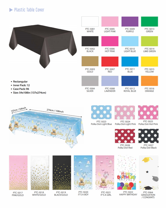 Angels Craft - Wholesale Disposable Table Cover/Runner - Rectangle Royal Blue Table Cover, 54x108in (137x274cm)2