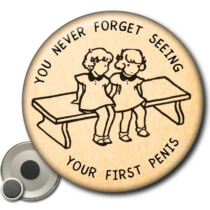 Du glömmer aldrig när du såg din första penis - Magnet för wholesale av Static Cat Studio