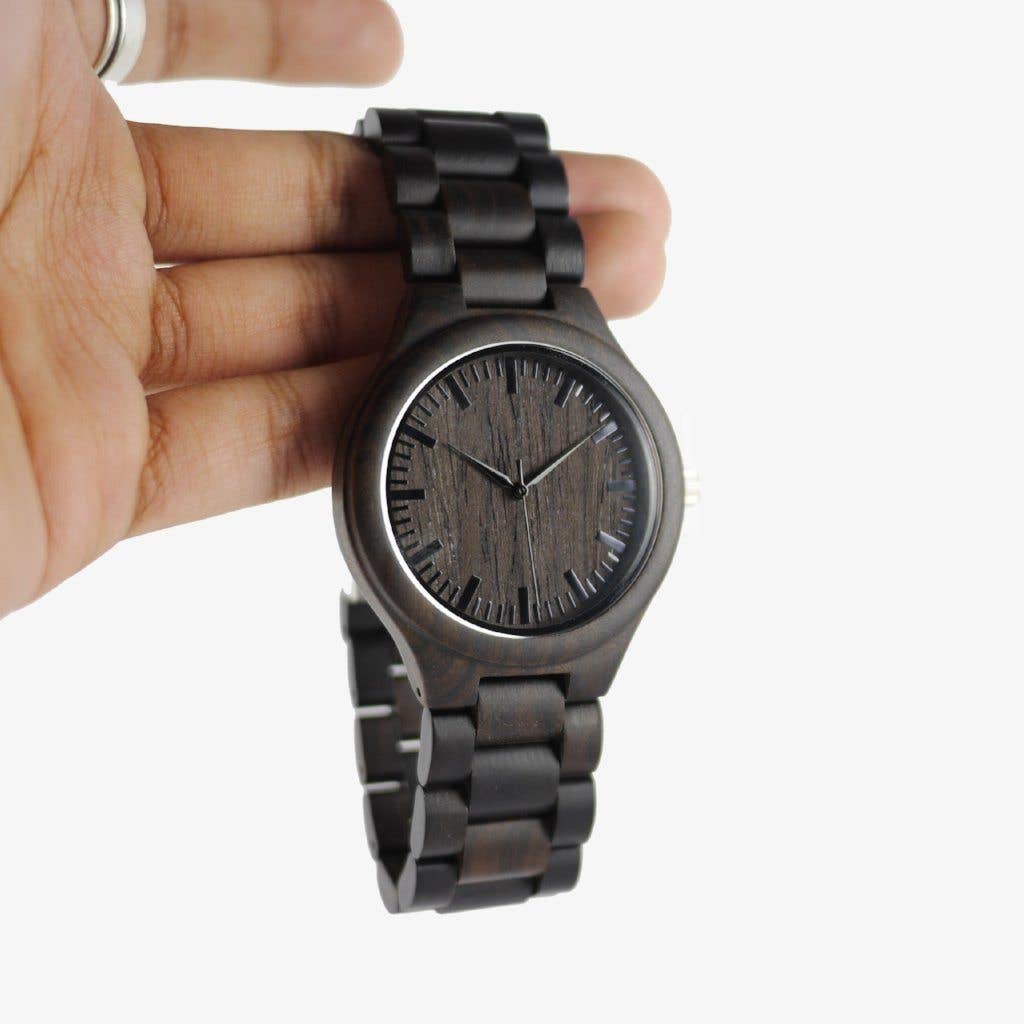 AvantWood - Wholesale Wrist Watch - Men's - Classic - Black Sandalwood - Men's Watch2