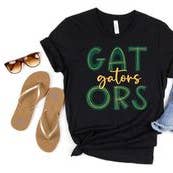 Green and Gold Gators Transfer Sheet for wholesale by PLT Wholesale