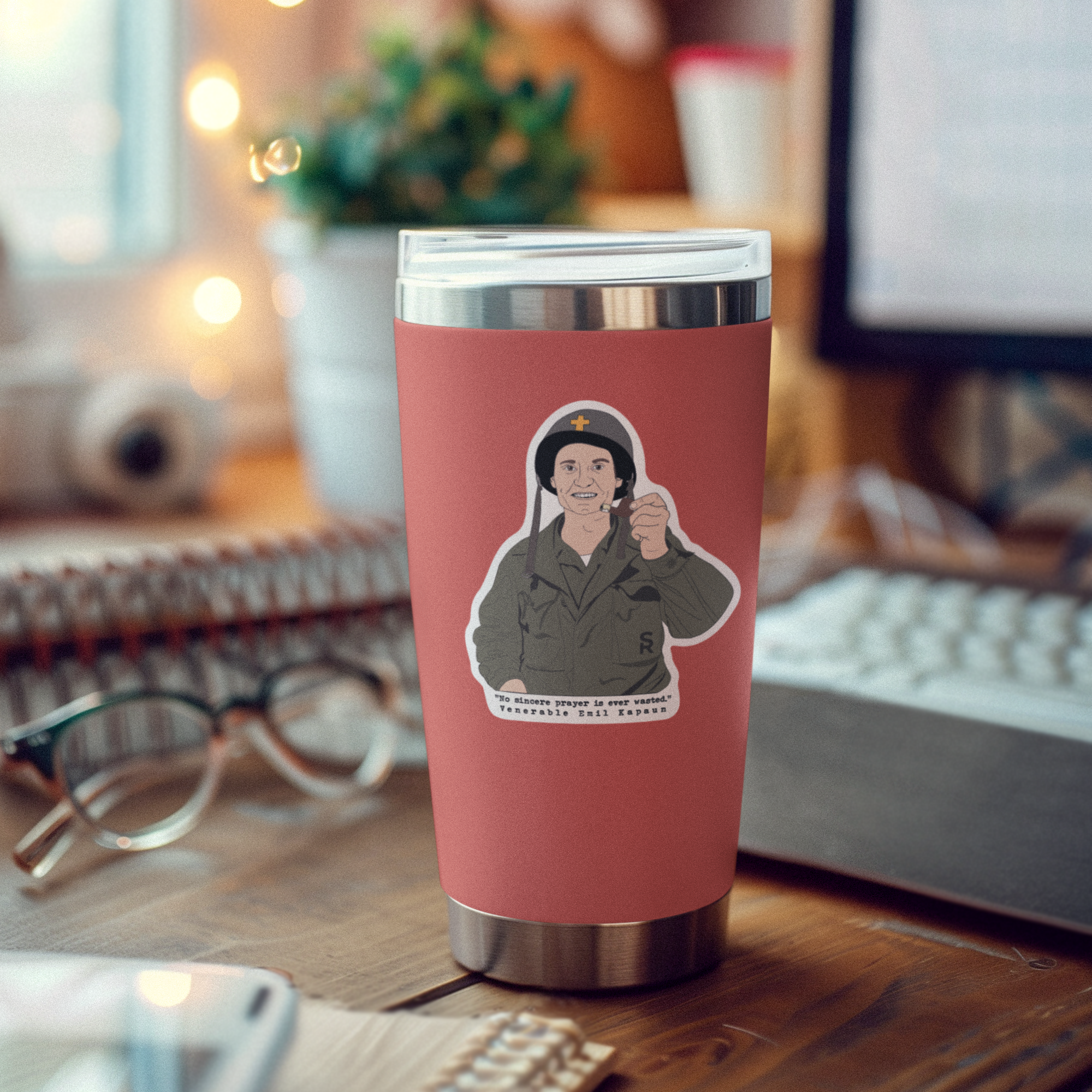 Sock Religious - Wholesale Sticker - Venerable Fr. Kapaun Sticker2