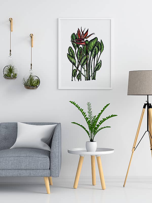 Bird of Paradise Konsttryck för wholesale av Shaku