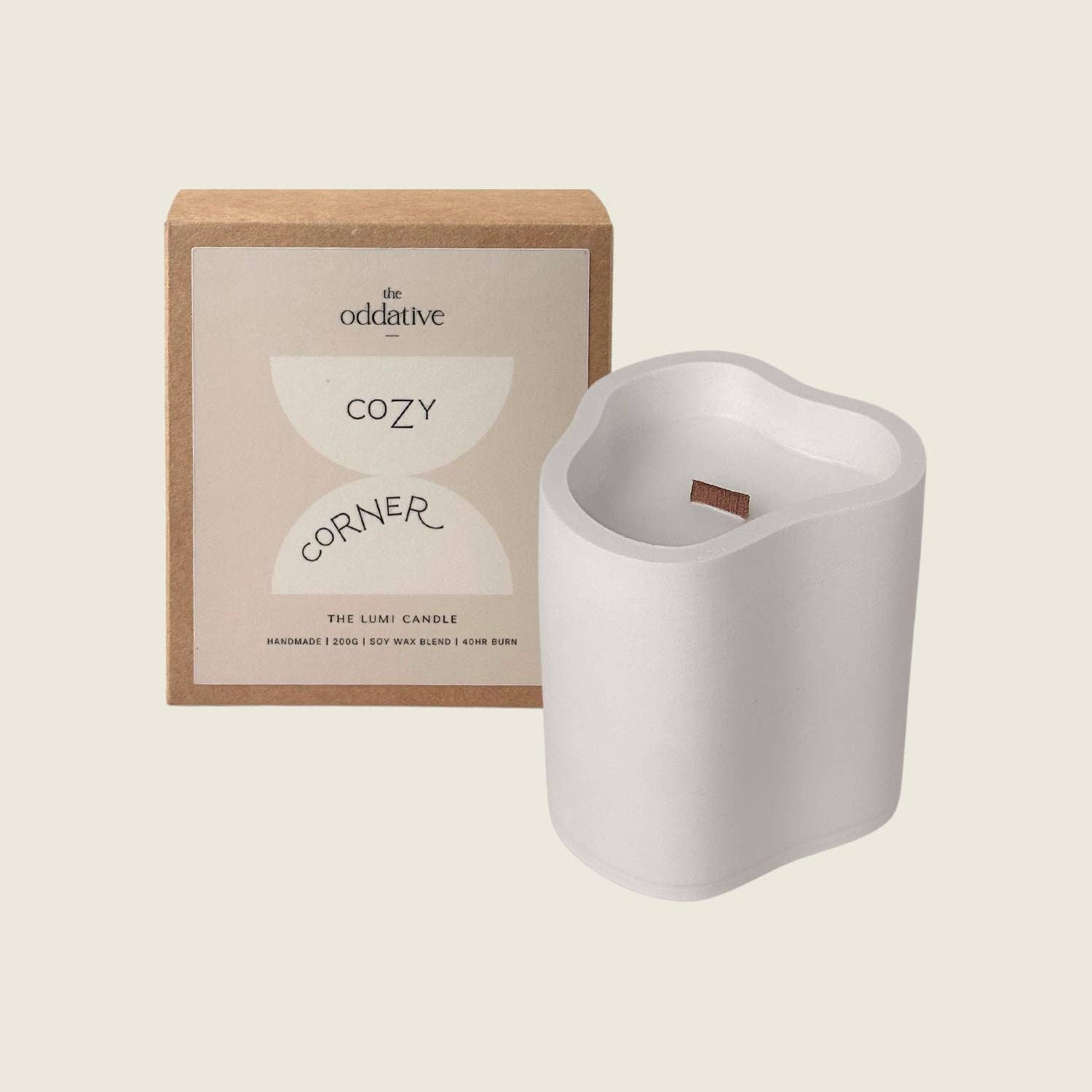 THE ODDATIVE - Wholesale Jar/Filled Candle - The Lumi Scented Candle - Cozy Corner1