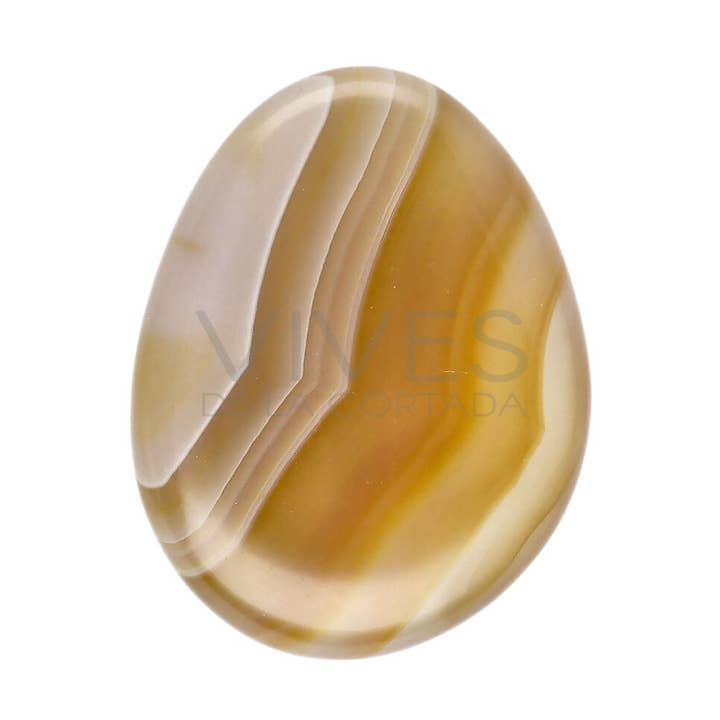 Turned flat agate for wholesale by Vives de la Cortada S.L