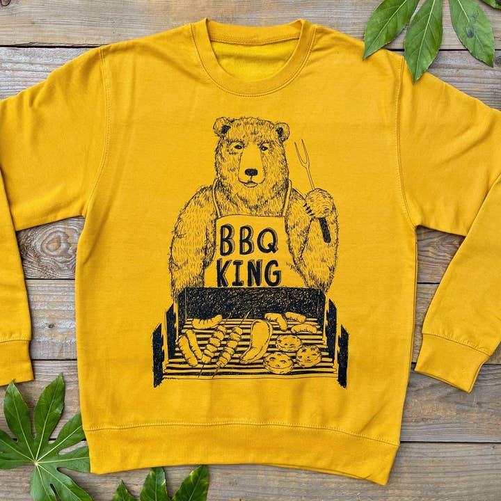 BBQ King Bear Jumper for wholesale by Don't Feed The Bears