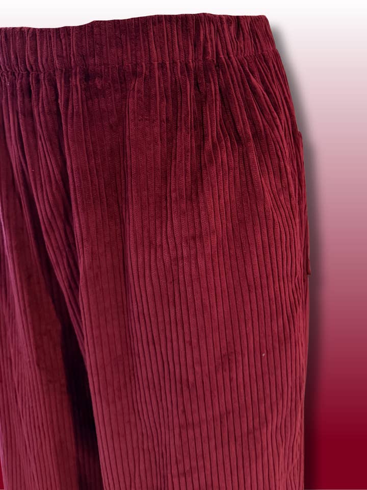 Ebony Bolts - Wholesale Pants – Women's - Maroon Power Cords - Your New Favourite Pants6