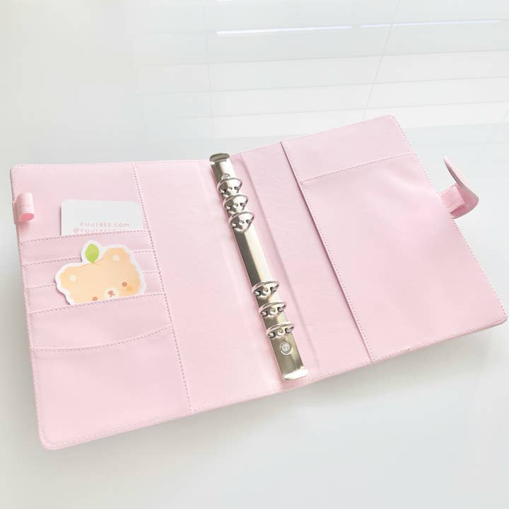 Fujibee - Wholesale Journal Cover - Journal Cover Baby Pink Binder 6 Ring A5 Cute1