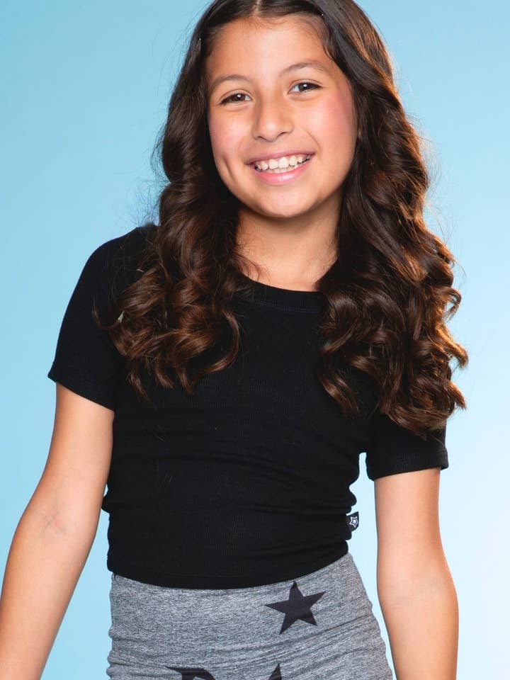 Ultra-Soft Ribbed Fitted Tee for wholesale by PixieLane