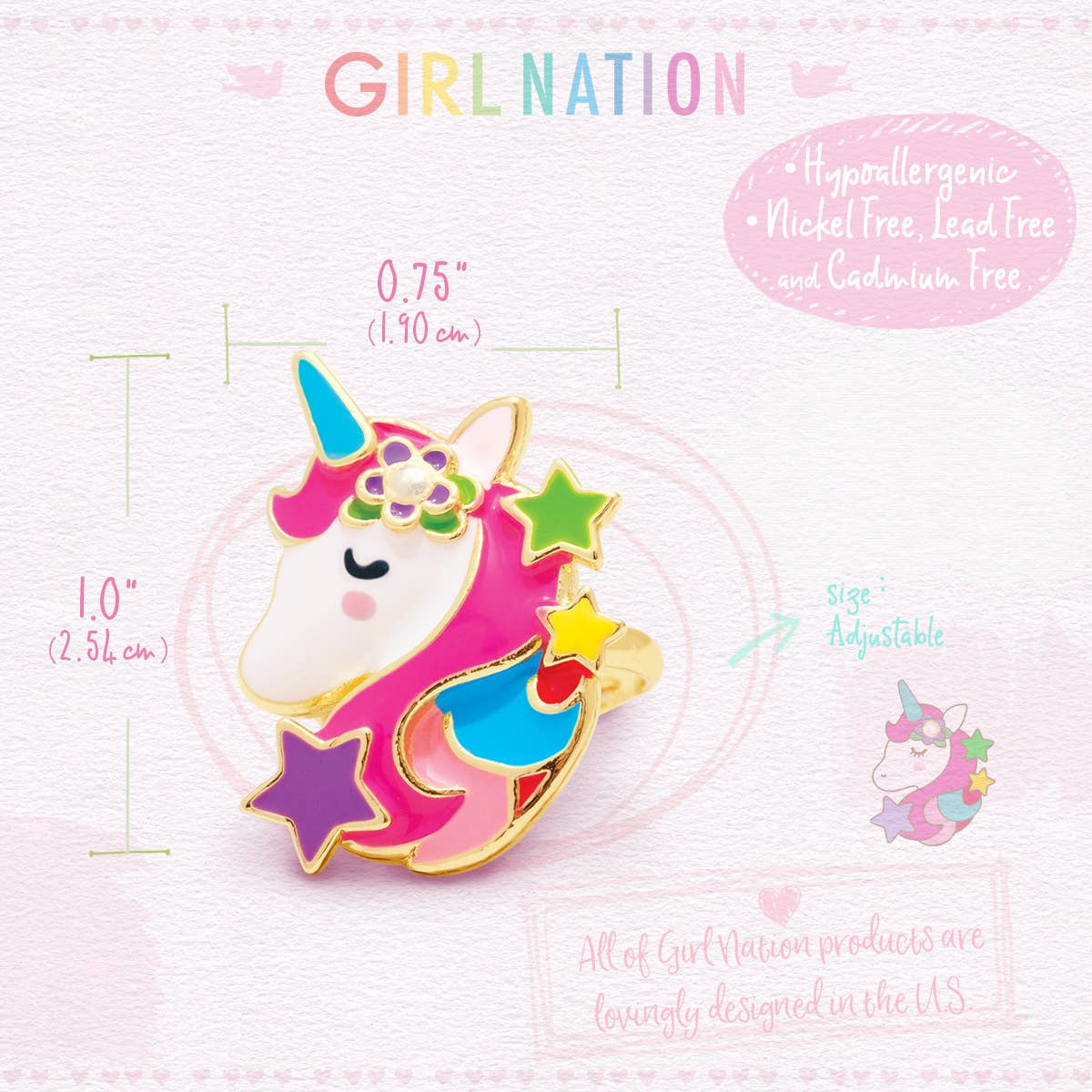 Girl Nation - Wholesale Jewelry Set - Ring on the Fun Assortment with Free Retail Display11