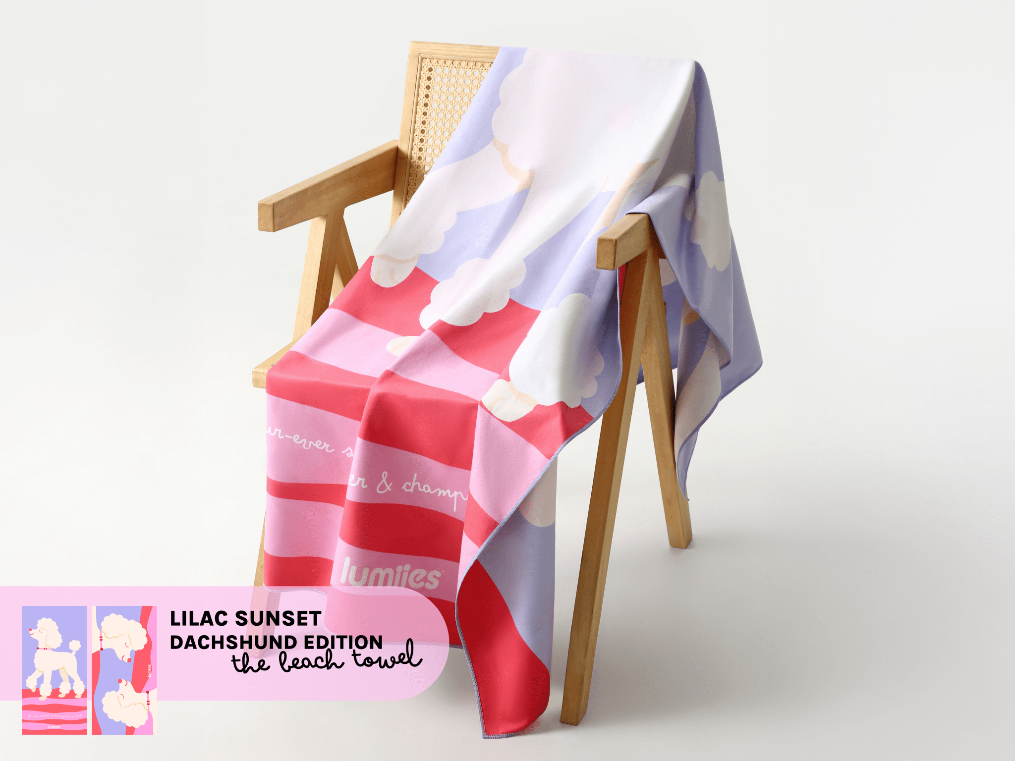 lumiies - high visibility - Wholesale Pet Towel - Dog - Quick-drying microfiber towel (160×80 cm) - Poodle1