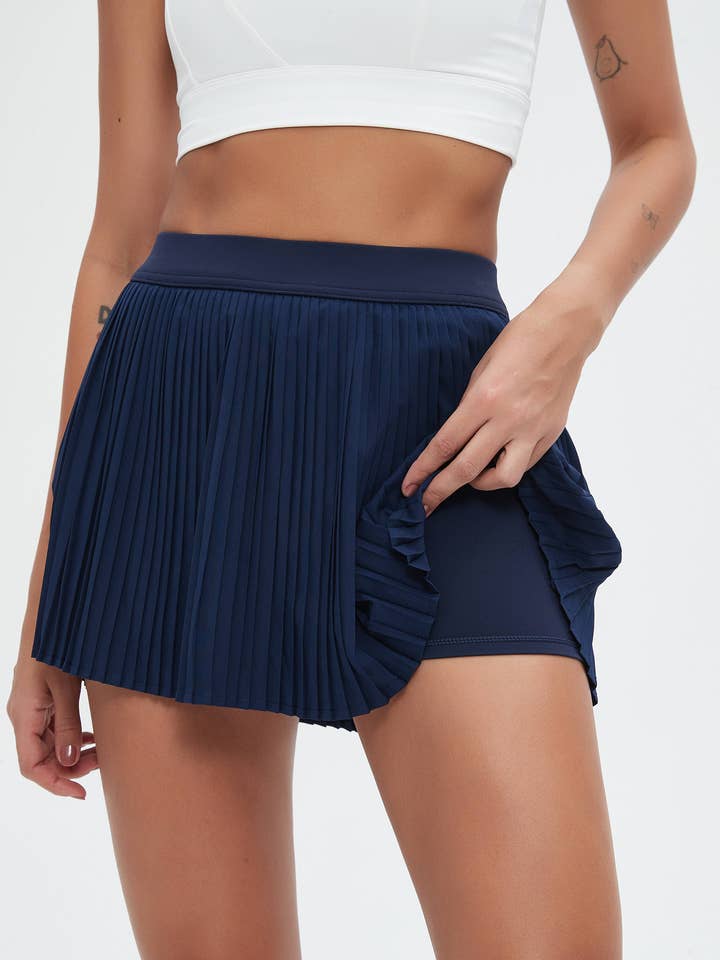 Laila Pleated Active Tennis Skirt for wholesale by Mantra Active
