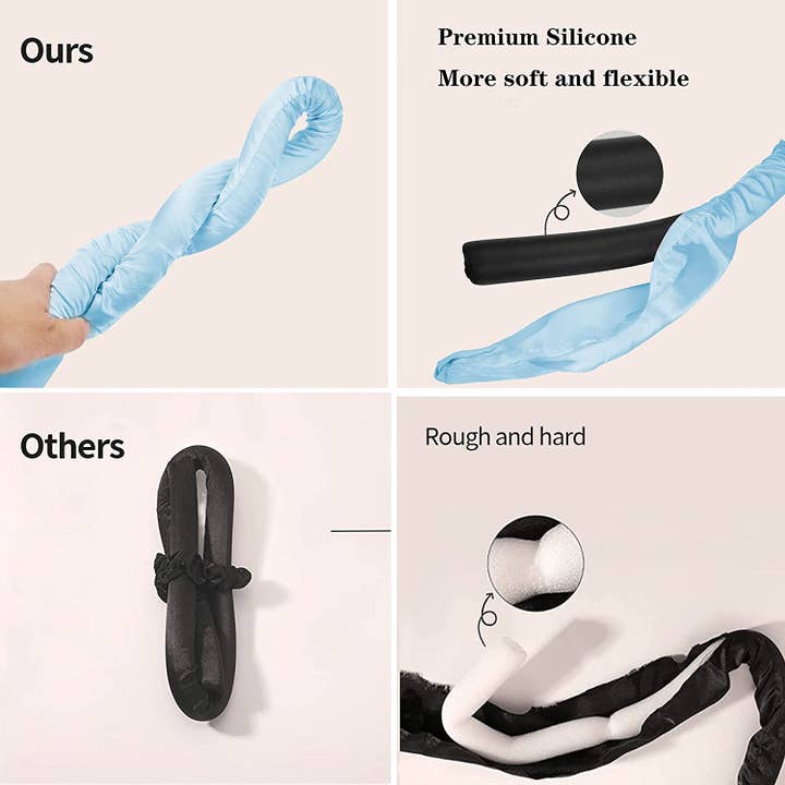 Mix Match Colors Premium Heatless Satin Roller Hair Curl for wholesale on Faire8