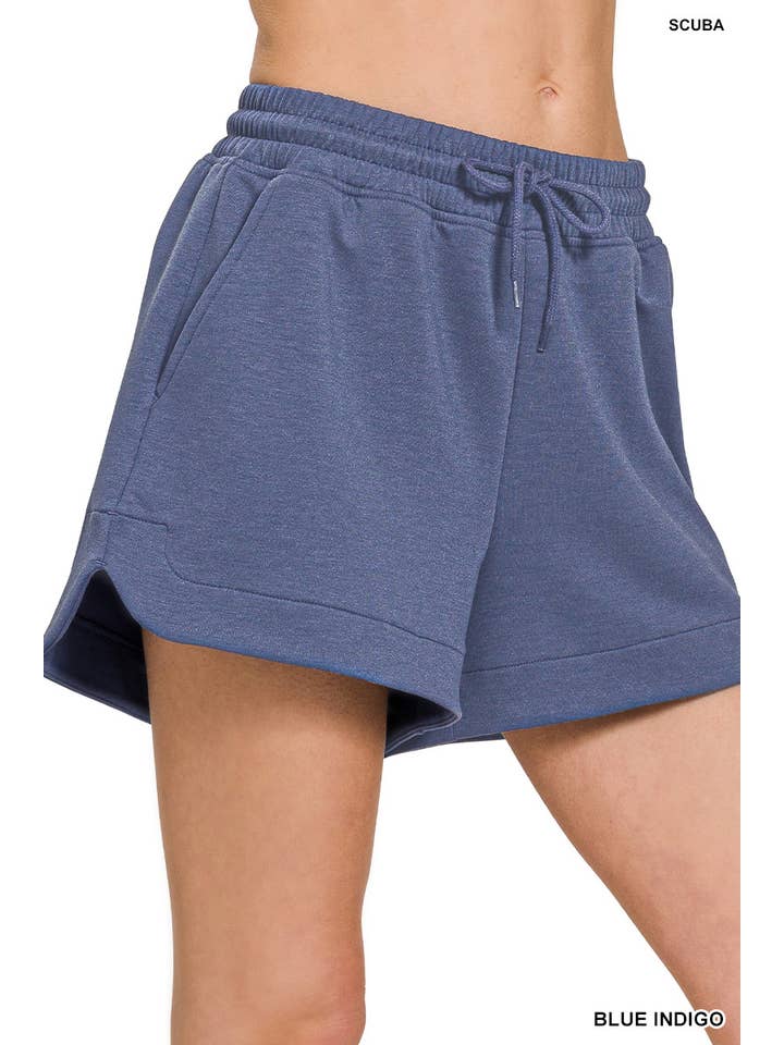 Vanilla Monkey - Wholesale Lounge Shorts - Women's - Scuba Elastic Waistband Shorts With Pocket1