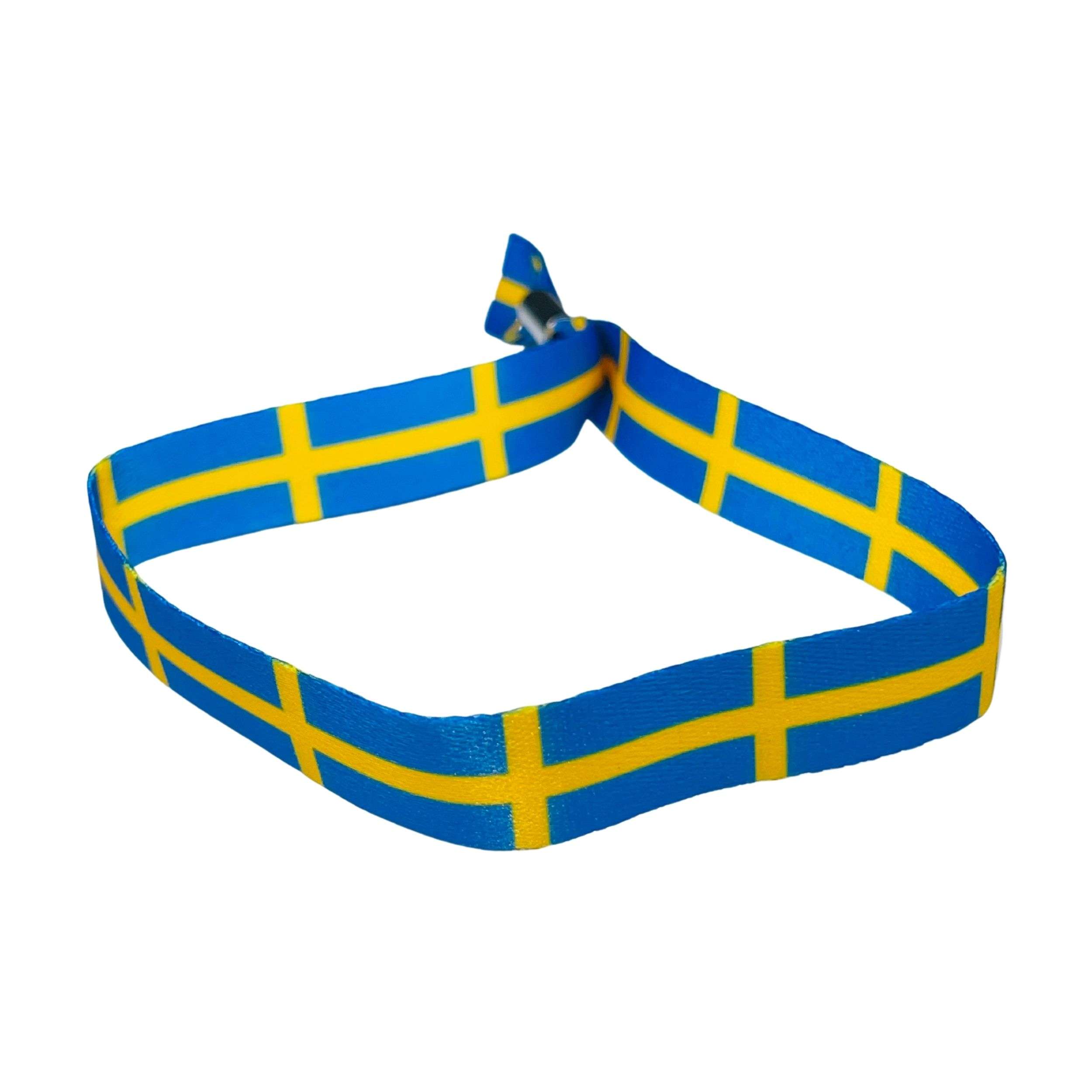 Astur Pins - Wholesale Woven/Braided Bracelet - Bracelet - Flag of Sweden - P26490