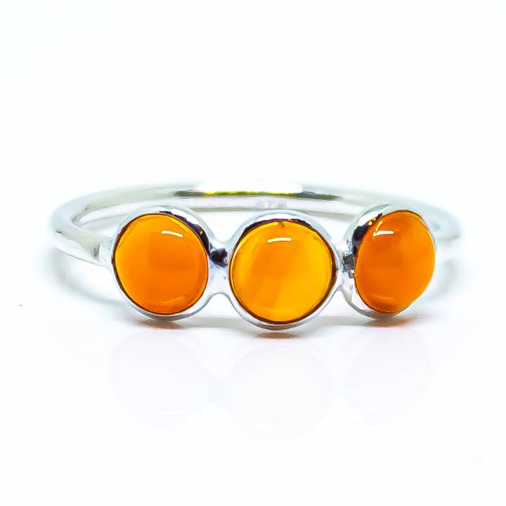 Carnelian Ring Band Sterling Silver 925 for wholesale by Quasar Gems USA