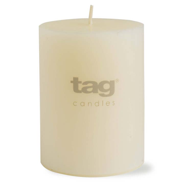 tag - Wholesale Pillar Candle - Color Studio Pillar Candle 3X4 Ivory Wax Everyday