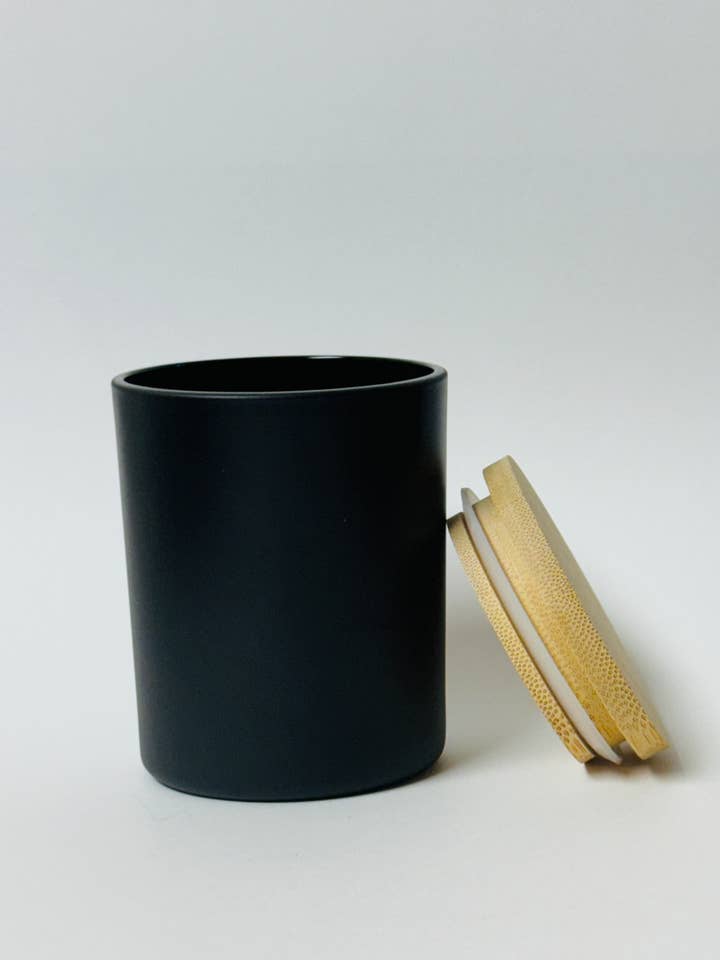 7oz Black Glass for wholesale by Sunshine Aroma Company