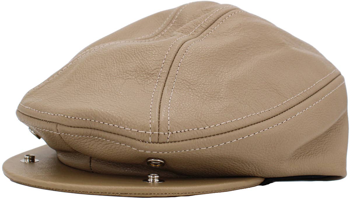 KBETHOS – wholesale News boy/school boy hat – Men's – 100% Leather Ascot - Made in USA | KBETHOS17