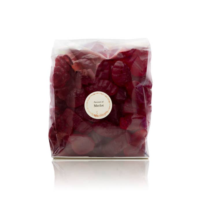 Vinoos - Wine Stories - Vente Bonbons gélifiés - Gomme au vin Merlot - Sachet de dégustation ( NON DESTINÉ À LA REVENTE )