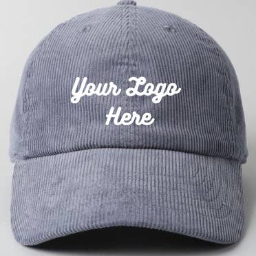 SD Merch Co. - Custom Embroidery - Wholesale Baseball cap – Women's - Corduroy Dad Hat - Customizable3