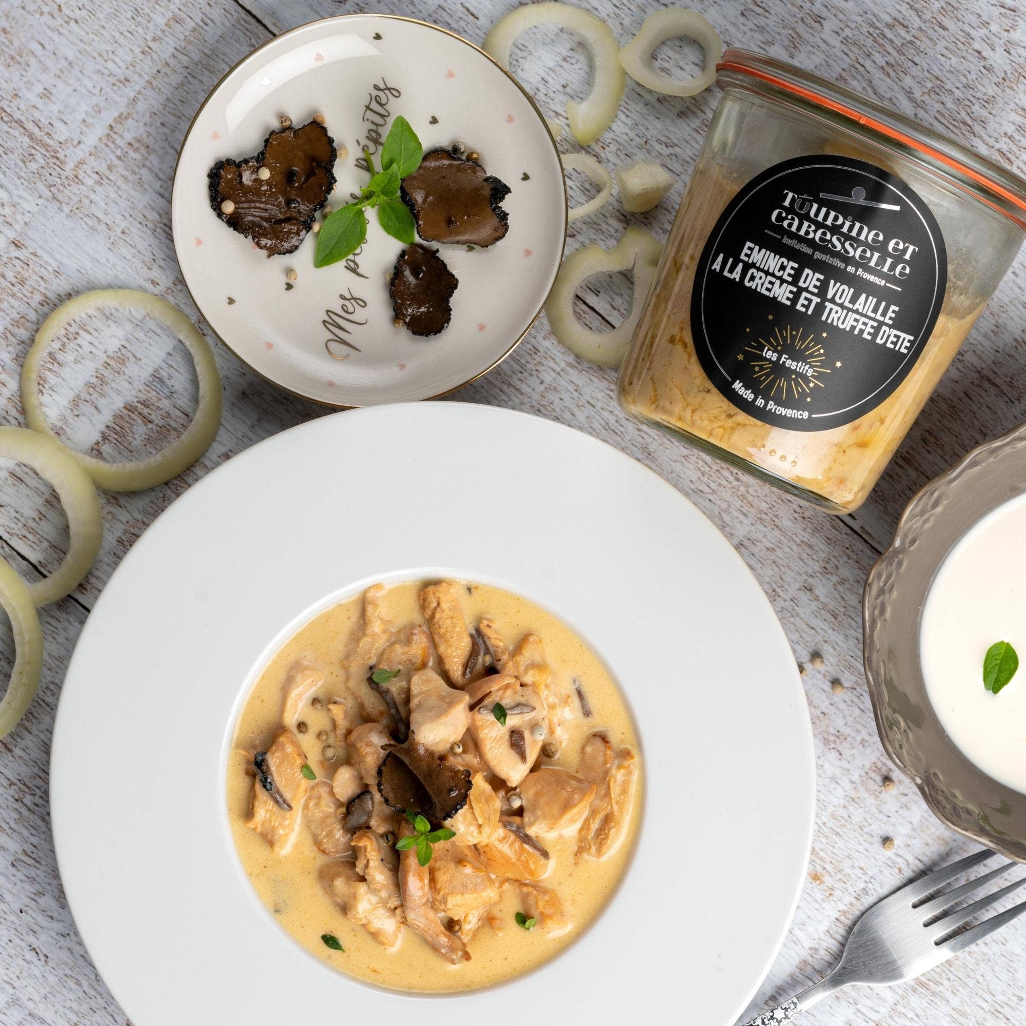 Toupine et Cabesselle - Wholesale Sauce - Sliced chicken with cream and summer truffle0