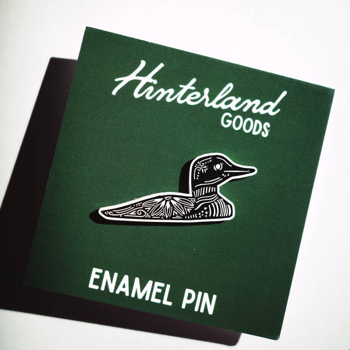 Hinterland Goods - Wholesale Lapel Pin/Button - Nordic Loon Enamel Pin3