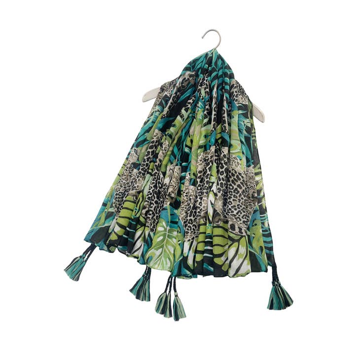 Fashion Scarf World - Wholesale Scarf - Women's - Jungle Leopard Print Square Scarf1