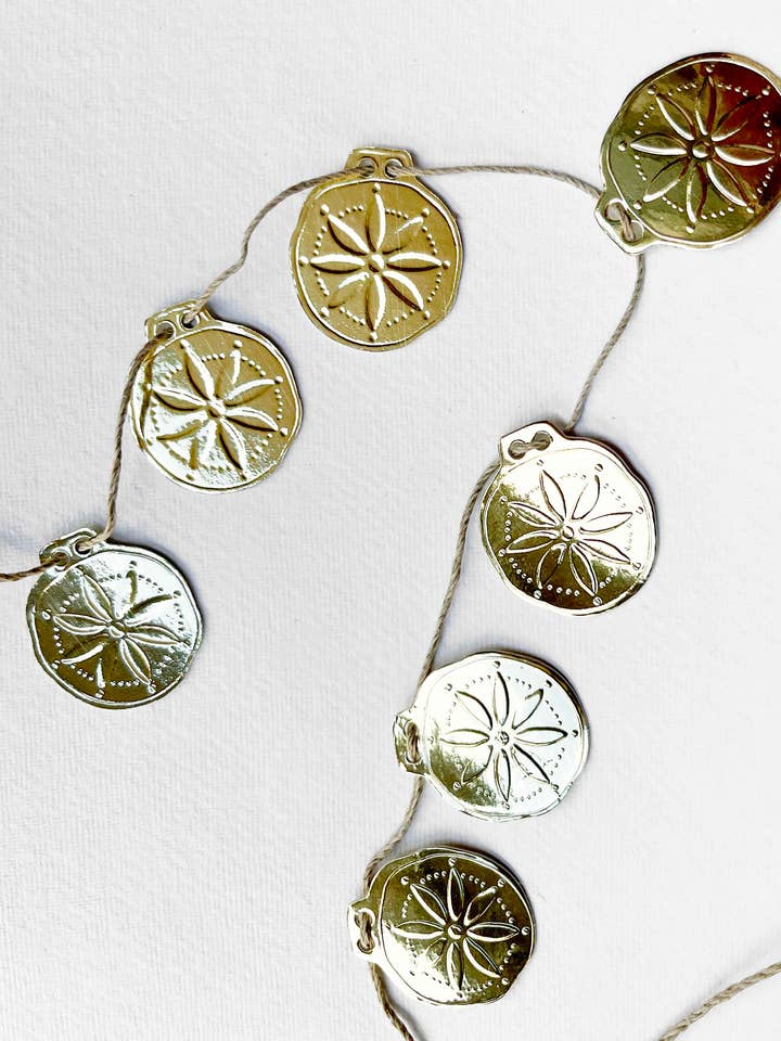 Gamle mønter guirlande ~ guld for engroshandel hos THE LITTLE PRESS