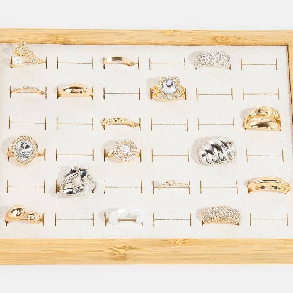 WOOD Wooden Jewelry Ring Display Box for wholesale on Faire1