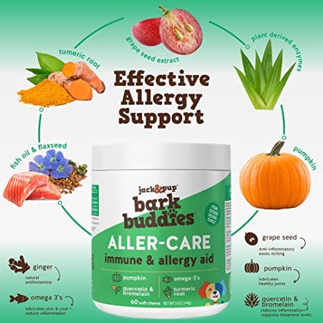 J&C PET SUPPLY LLC - Wholesale Pet Supplement - Dog - Aller-Care Immune & Allergy Supplement (60ct)