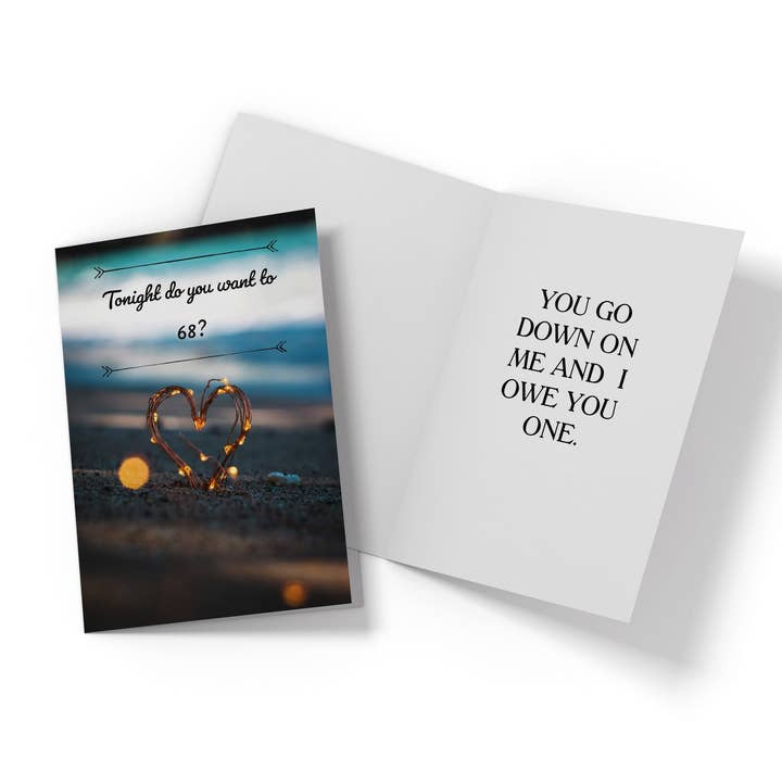 Inappropriate 68 Anniversary Card-Funny Valentines Day Card for wholesale by Cardstalked