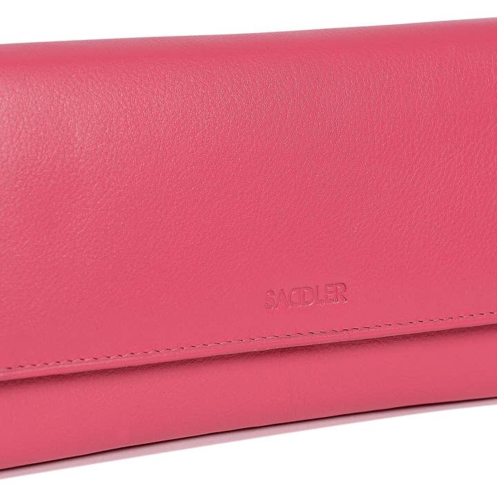 Große Leder-Geldbörse mit mehreren Fächern "Grace" – Handgefertigt von Saddler | RFID-geschützt & Geschenkbox für den Großhandel von SADDLER