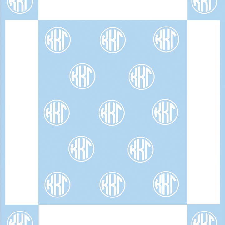 Over The Moon Greek - Wholesale Throw Blanket - Sorority & Greek Circle Monogram Blanket12