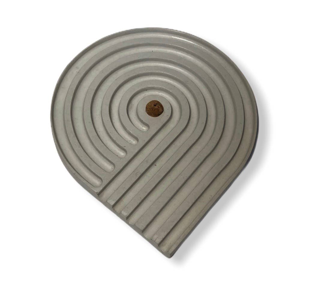 NATURAL BY HAGELSIEB - Wholesale Incense Holder - CONCRETE SPIRAL INCENSE HOLDER0