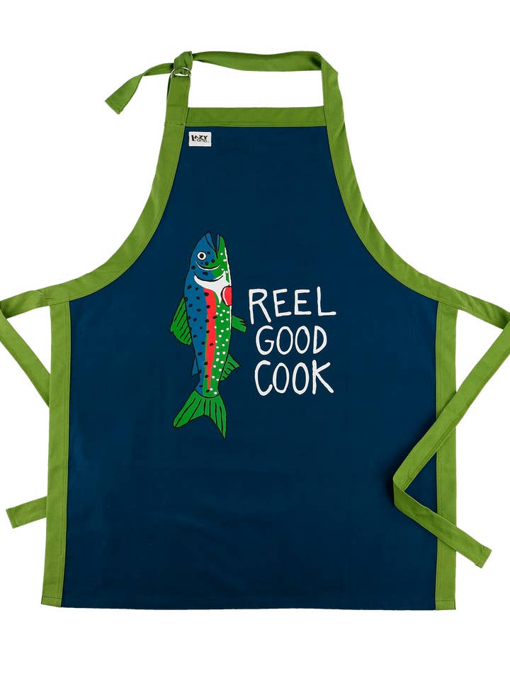 Asleep at the Reel Apron for wholesale by Lazy One