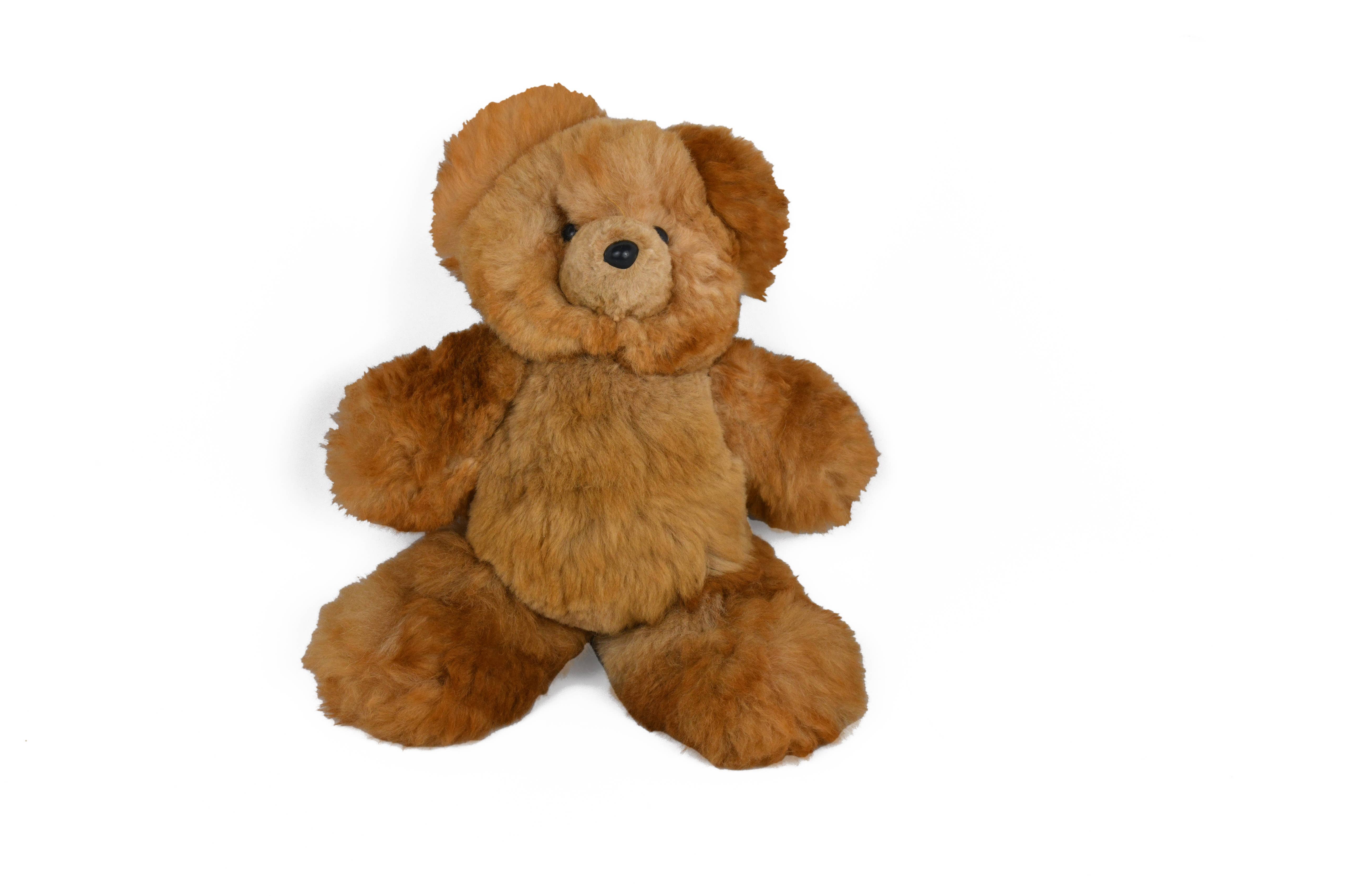 Sanyork Fair Trade – wholesale Fyllda/plyschleksaker - Barn och baby – Baby Alpacka Fur Nallebjörn Blandade färger 8" Naturlig plysch1